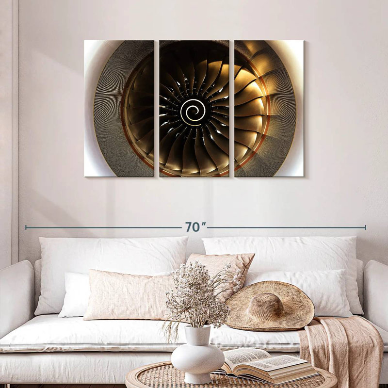 Mehar Sunlit Turbine Aircraft, 28" H x 45" W