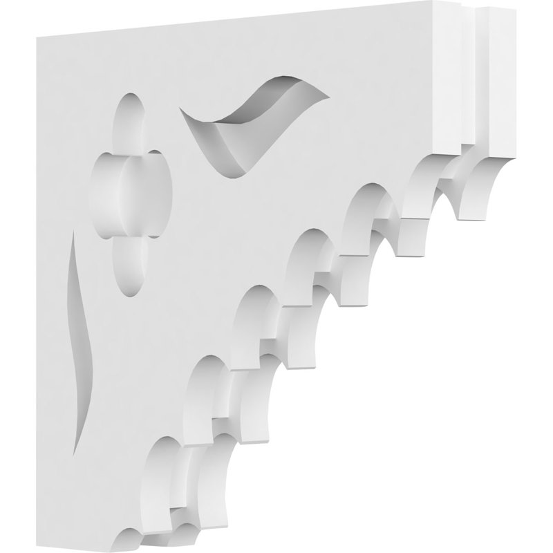 Corbeau en PVC de qualité architecturale Wellington, H 8 po x l 8 po x P 1,875 po