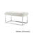 Renoir Faux Fur Metal Frame Ottoman Bench For Bedroom-22279239-22279243