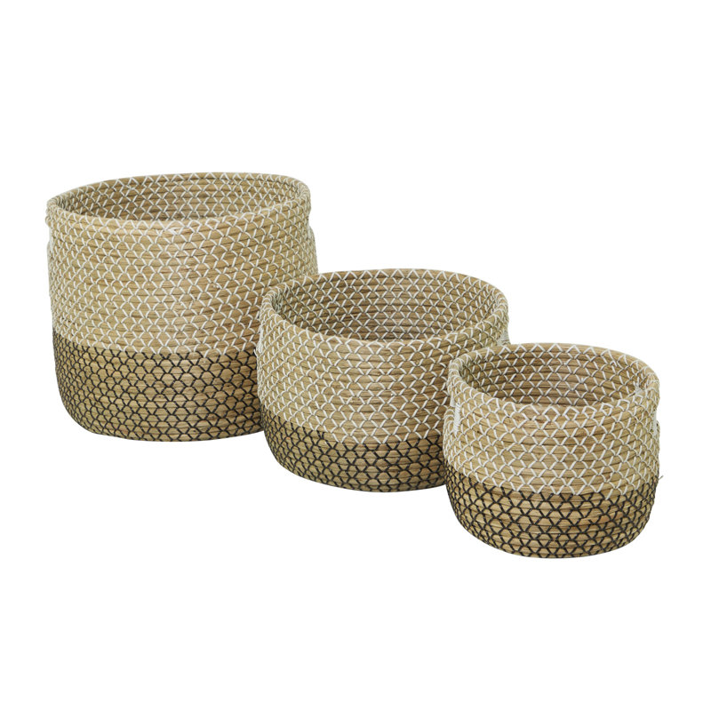 3 Piece Seagrass Basket Set