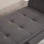 Banc de lit capitonné en velours l 51,5 po avec rangement et dessus de lit capitonné avec accoudoirs
