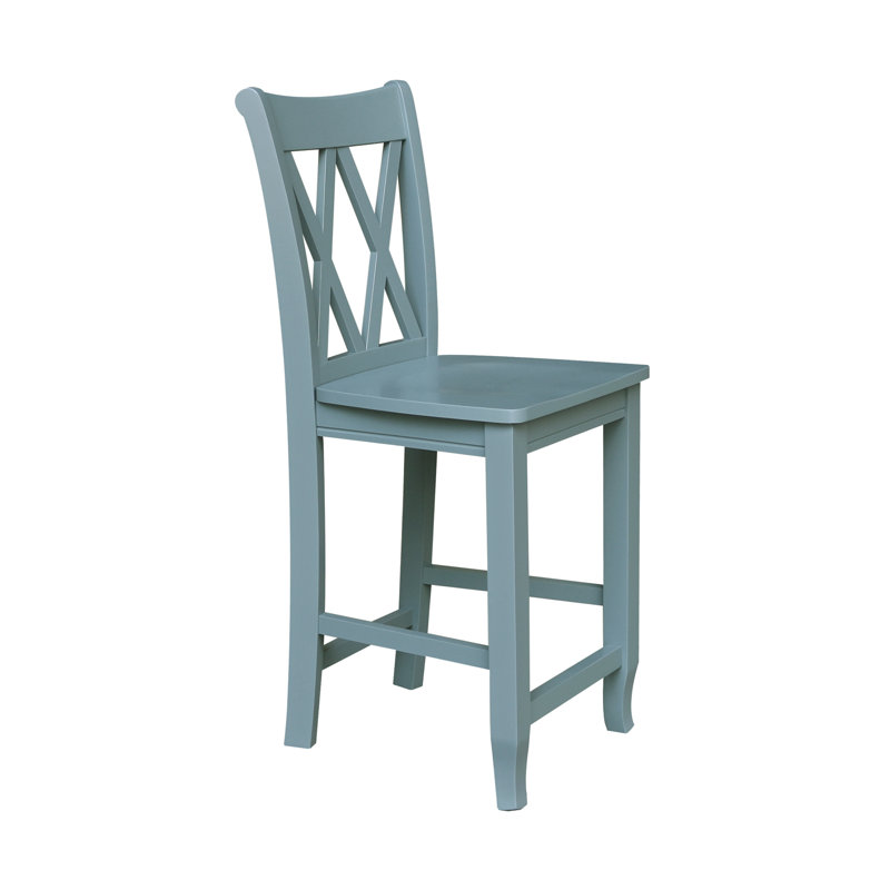 Solid Wood Counter Stool with Solid Wood Frame