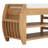 Retro Multifunctional Shoe Storage Bench With Cushion And Curved Side Panel-1887027372