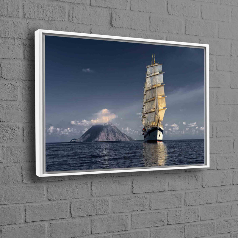 Print on Canvas, 25 cm H x 35 cm W, Framed Print without Mat, White