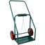 Chariot porte-bouteilles de soudage en acier vert, capacité de 440 lb, monobloc, double réservoir oxygène-acétylène, avec roues en caoutchouc de 10 pouces