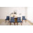 Double-Layer Cushioned Chenille Dining Chairs Side Chairs Set of 4-437919553