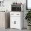 Armoire de cuisine en bois avec garde-manger et micro-ondes avec tiroir de rangement