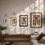 Chromatic Forms Geometric - Framed Print-406124705-406124719