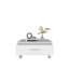 Table basse moderne et centre avec tiroir de rangement simple et 4 pieds stables