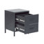 Arturs 2 Drawer Bedside Table-1894001974