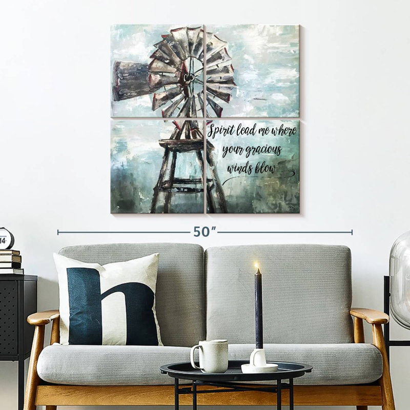 Lilie Primitive Windmill, 32'' H x 32'' W