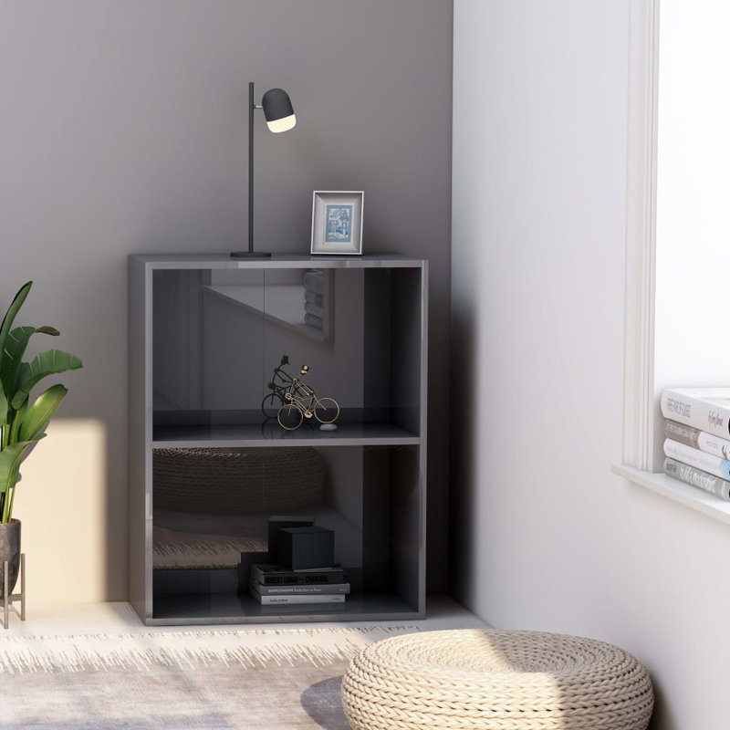 Jacinda Standard Bookcase, White, (2 Shelves) 76.5cm H x 60cm W x 30cm D