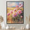 Pivoines dans le champ d'été III - pivoines, art mural