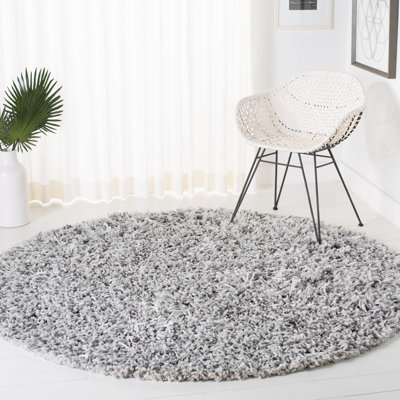 Poindexter Shag Hand Loomed Performance Solid Color Rug