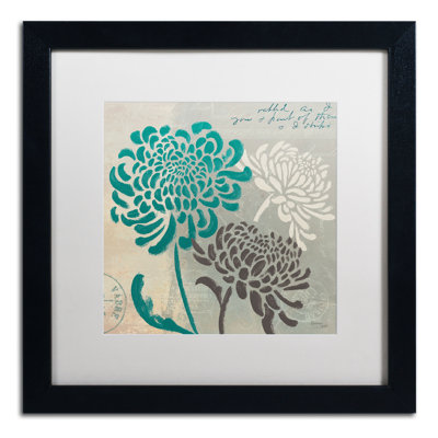 « chrysanthèmes "i », impression encadrée