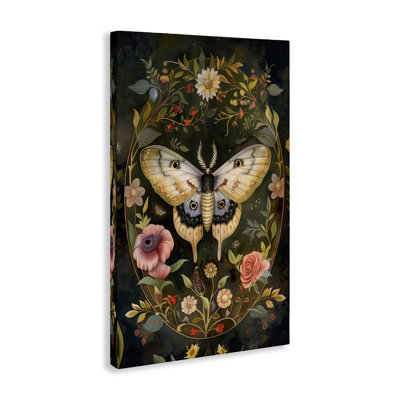 Victorian Botanicals & Moth Canvas, design par The Dutch Lady
