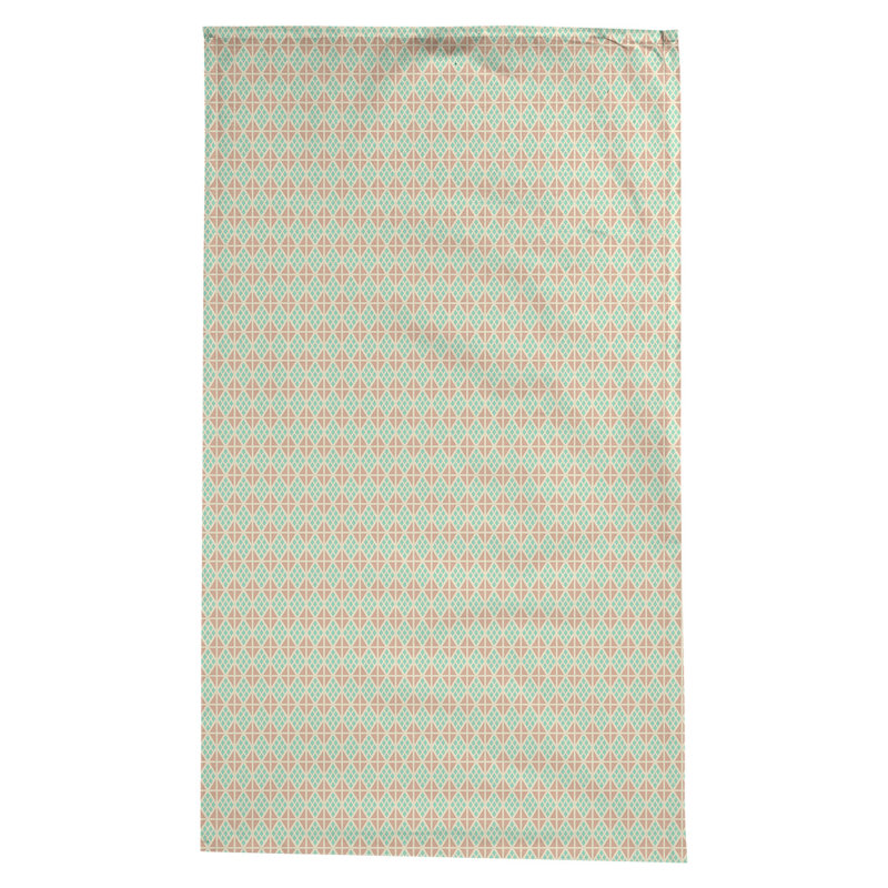 Leffel Diamonds Tablecloth, Teal/Orange