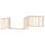Archie & Oscar Dog Gate With Door Foldable 4 Panels 320 Cm Poplar Wood-554313575-554313569
