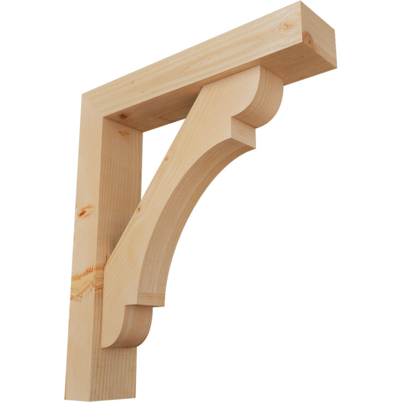 Support de bloc olympique avec entretoise décalée, 30 x 26, Sapin Douglas de l 5 1/2 po (lisse)