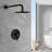 Topcraft 12-Inch Round Wall-Mounted Rain Shower System with Single Handle Control-88712951