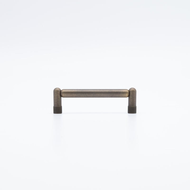 Knurled Bar / Handle Pull, 4", Antique English
