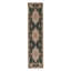 Hand-Knotted High-Quality Black and Pink Runner