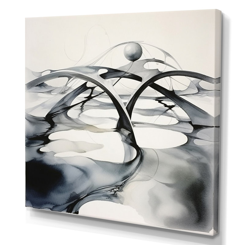 " Abstract Neutral XI ", Wrapped Canvas, 44" H x 34" W x 1.5" D