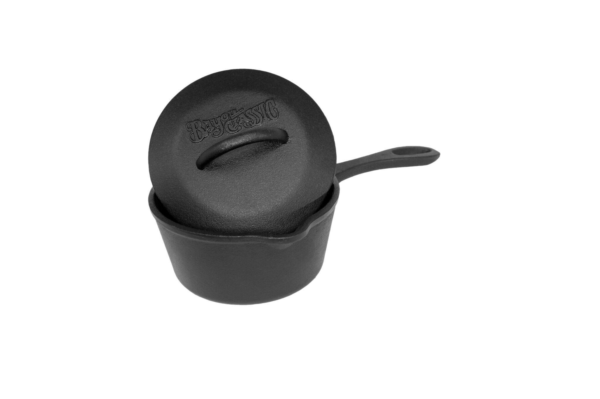  Bayou Classic 7441 1-qt Covered Cast Iron Sauce Pot