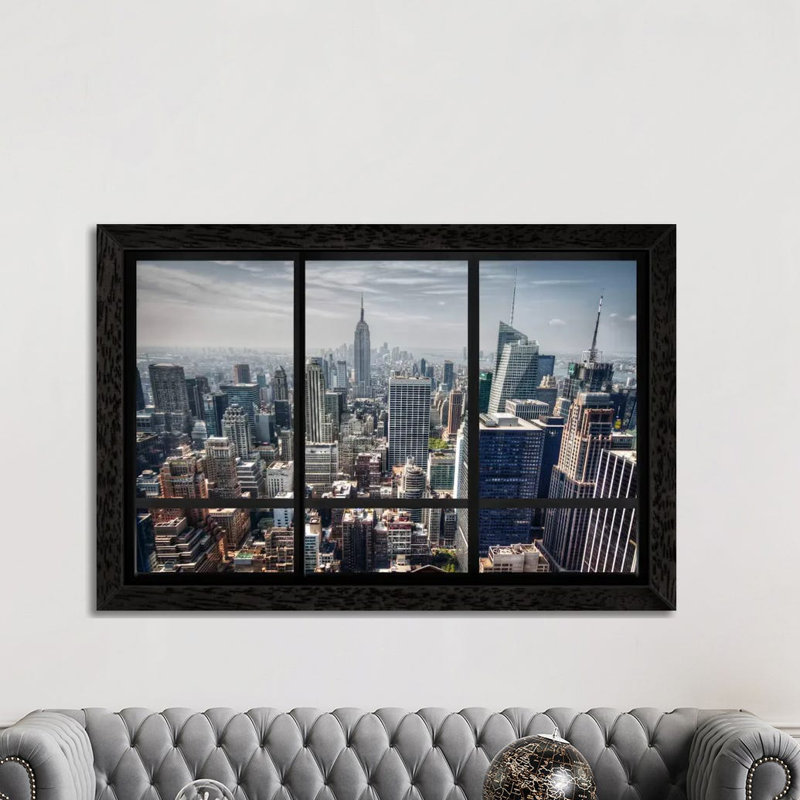 Print on Canvas, 152.5 cm H x 101.5 cm W, Black Framed