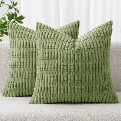 Striped Square Pillow Cover