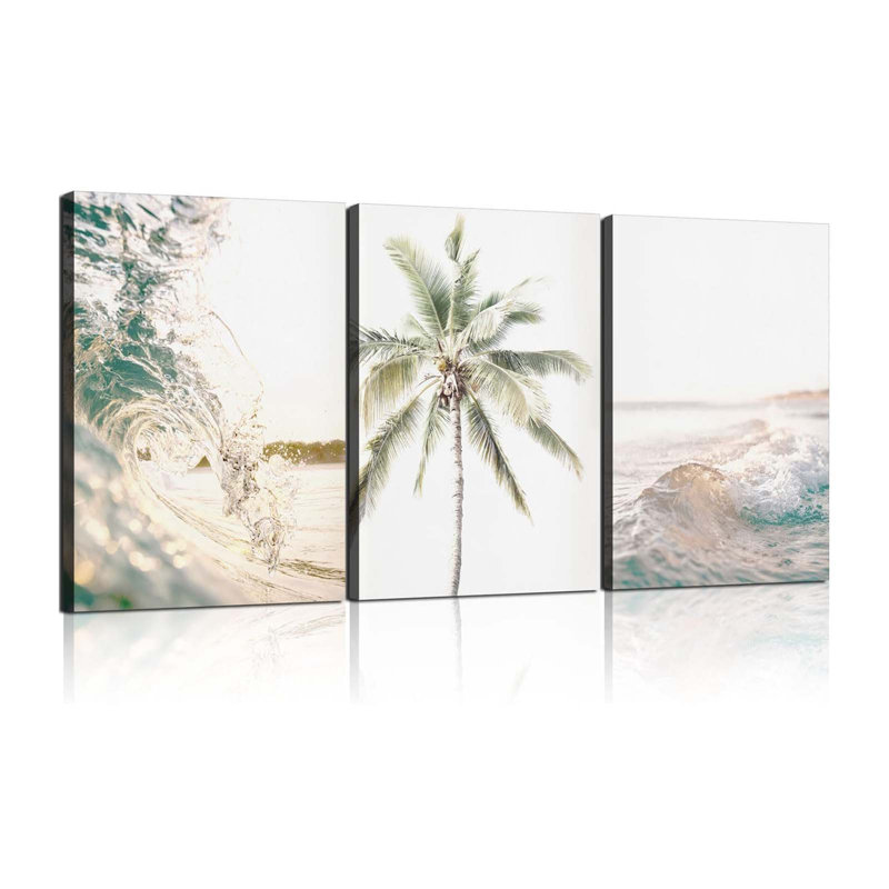 3 Piece Wrapped Canvas Print, 60 cm H x 40 cm W