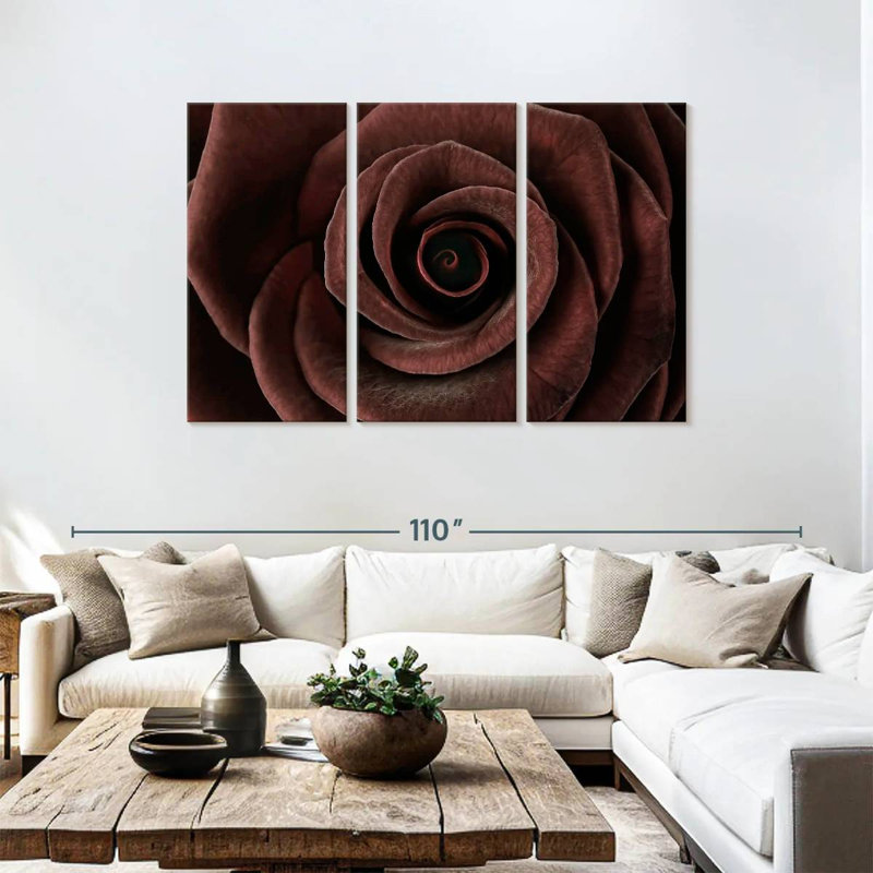 Hitzel Dark Rose, 48" H x 74" W