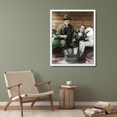 ArtDirect Hollywood Photo Archive Gallery Wrapped Canvas Art Titled: Abbott and Costello - Promotional Still Buck Privates