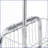 Garment Racks Heavy Duty Rolling with Basket, Easy Assembly | Iron | Silver