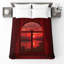 Couvre-lit matelassé rouge Sunset-129134095