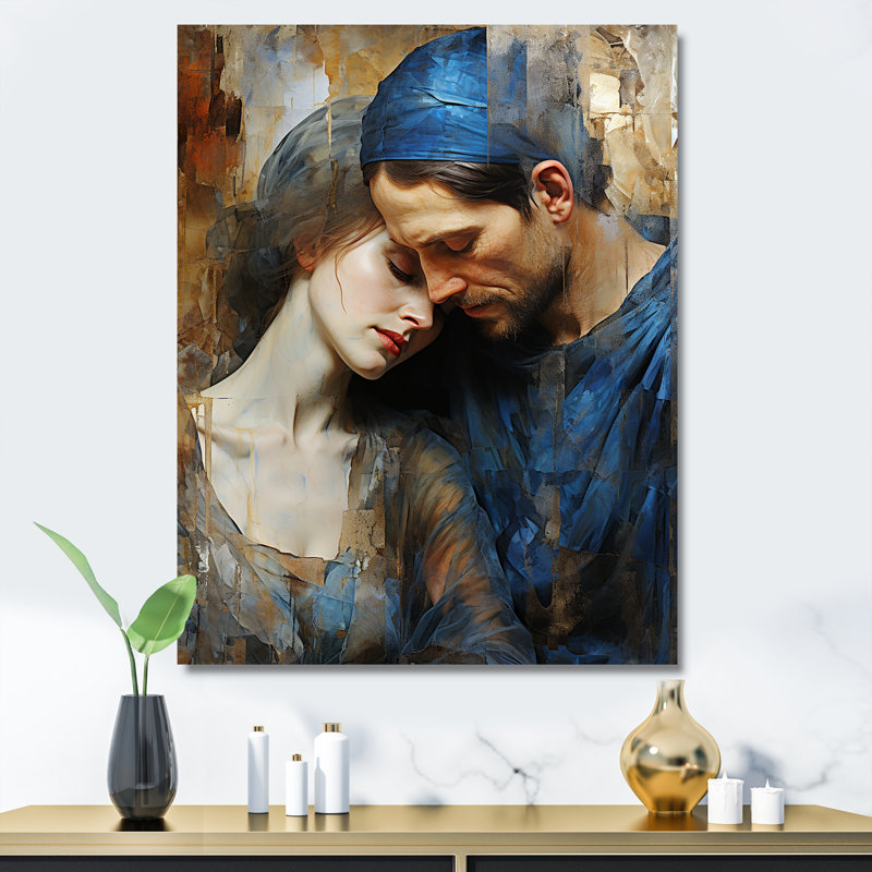 Pieta deuil, collage sur toile, H 40 po x l 30 po x P 1,5 po, Toile tendue