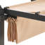 Pergola rétractable d'extérieur 10 pi x 10 pi avec auvent en aluminium beige