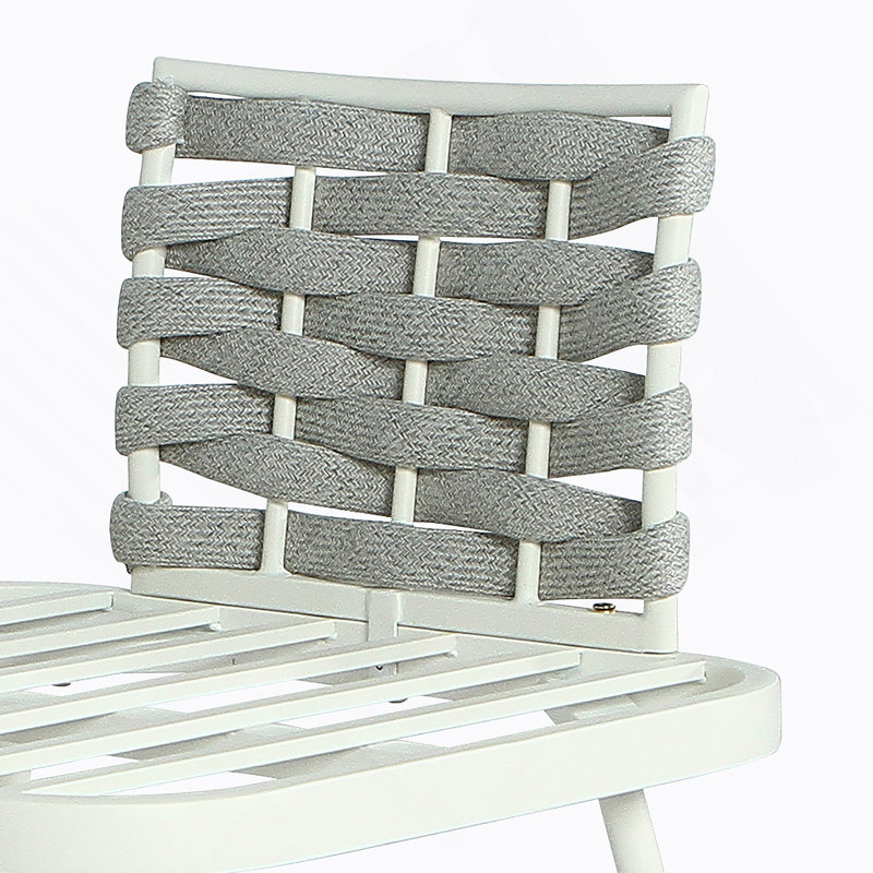 Steel Loveseat And Table, Off White+Grey, Off-White, Off-White