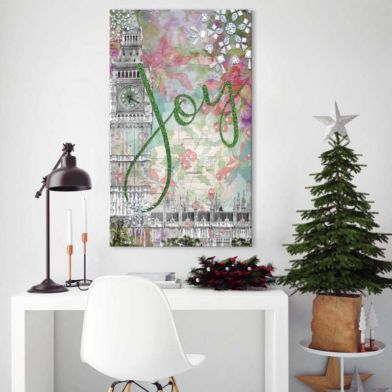 Joy (vertical) par Jodi - impression, H 40 po x l 24 po x P 1,5 po, Toile tendue