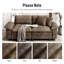 124" Modular Sectional Sofa, Comfy Cloud Couch for Living Room, 3-Seater Deep Seat Sofa with Throw Pillow-1300946453-1300946457-1281560535