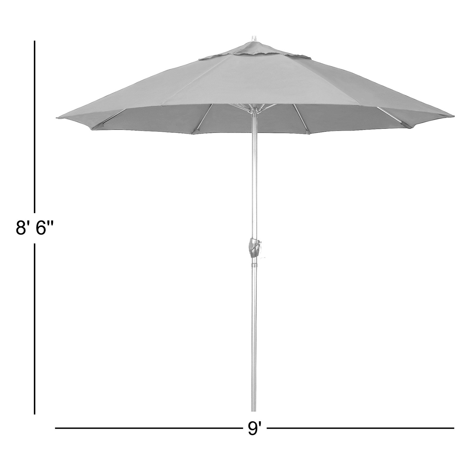 Mika 108'' Outdoor Umbrella, Navy White Cabana Stripe