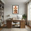 Motif abstrait de formes et de feuilles abstraites-1142734638