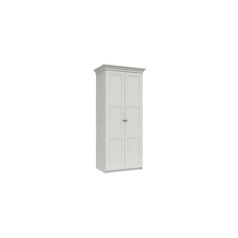 Adnan 2 Door Manufactured Wood Wardrobe, White