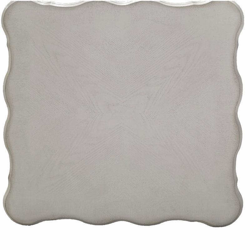 Bone White End Table with Claw Leg