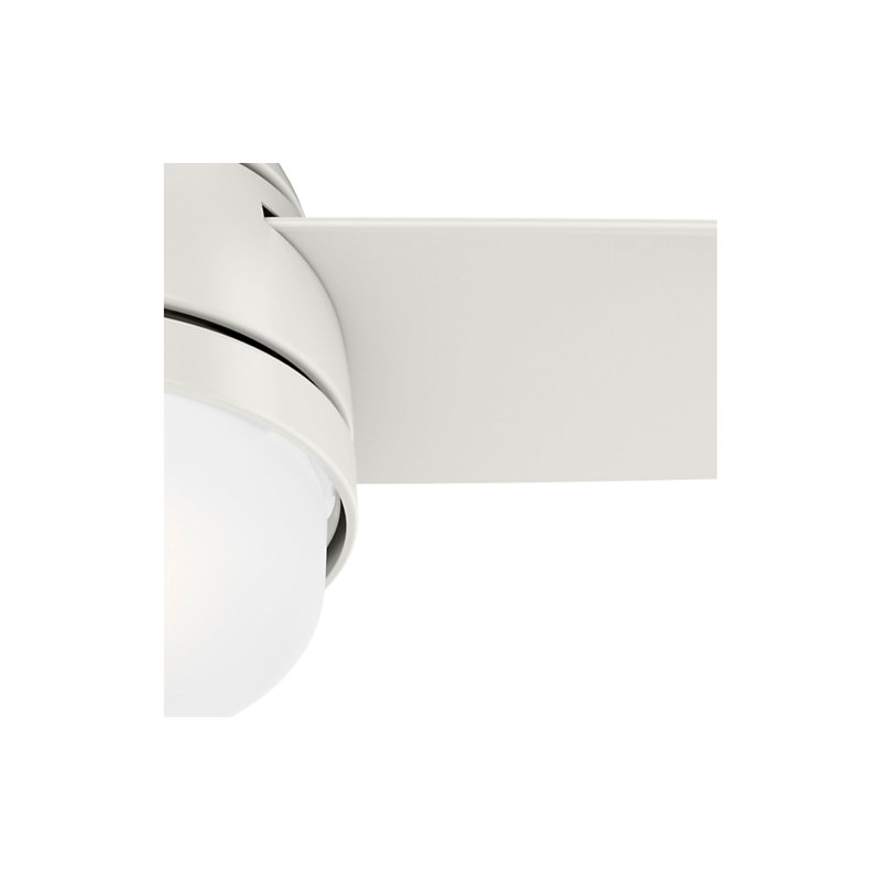 Midtown Fresh White 48" Contemporary Ceiling Fan with LED Light and Remote