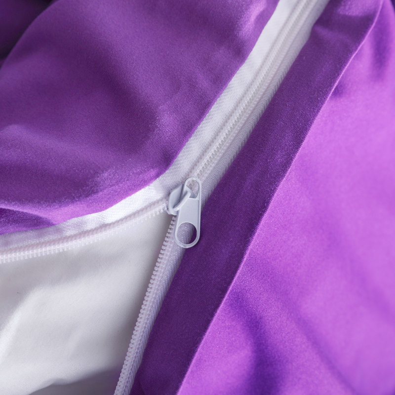  Duvet Cover Set, Purple, Queen Duvet Cover + 2 Standard Shams