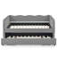 Canapé-lit convertible polyvalent 3-en-1 avec couchette coulissante et poches de rangement-129422153