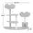 Bermudez 44.5 " H Cat Scratching Post