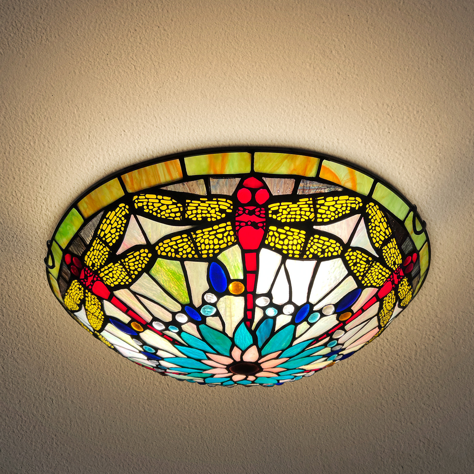 Tiffany Ceiling Light Flush Mount