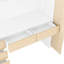 Armoire de rangement en bois à 2 portes avec tablettes et tiroirs pour la chambre à coucher-1621583842